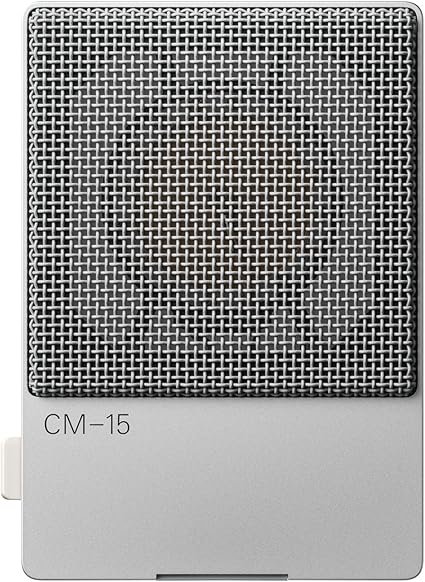 Teenage Engineering CM–15 Portable Studio Condenser Microphone with USB-c Audio and Charging, 3.5 mm