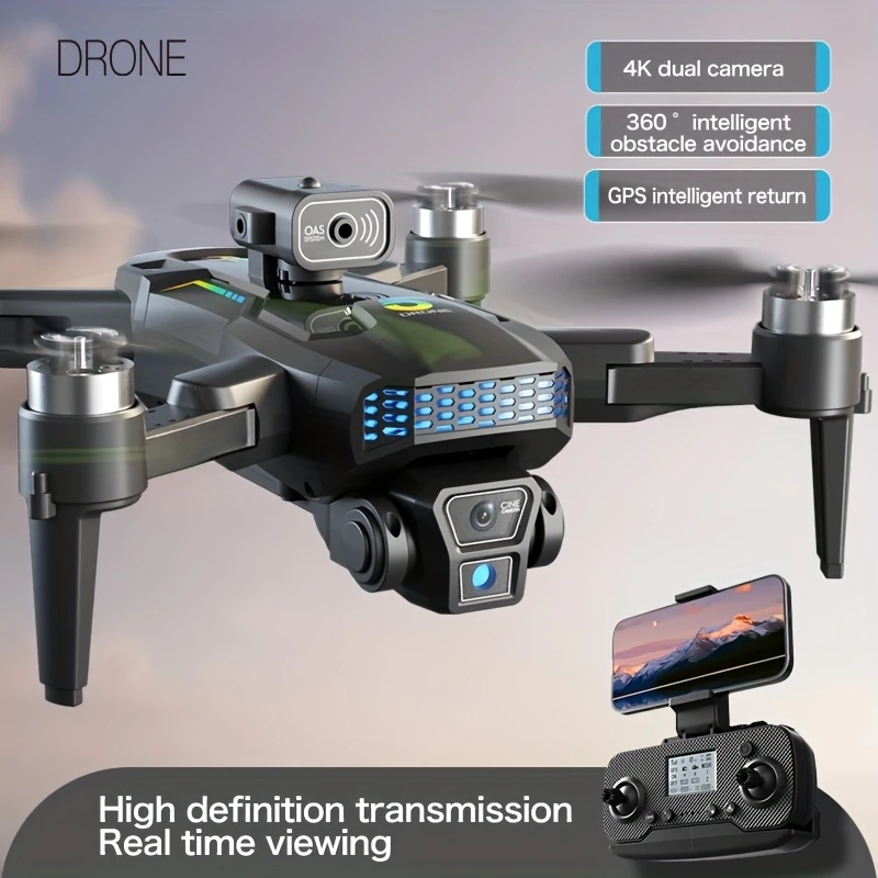 EREE GPS Drone with 4K Camera, Aerial Camera with Dual WIFI, Long Range GPS Quadcopter for Beginners