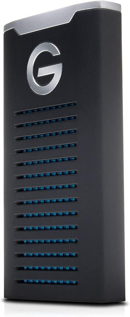 G-Technology 2TB G-DRIVE mobile SSD Durable Portable External Storage - USB-C (USB 3.1), Up to 560 M
