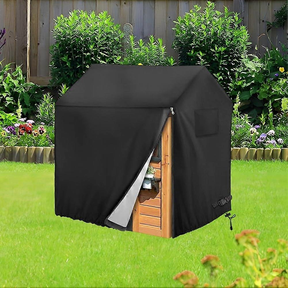 Kids Playhouse Cover, 210D Oxford Fabric, Outdoor Playhouse Cover with Drawstring (110x120x140cm)
