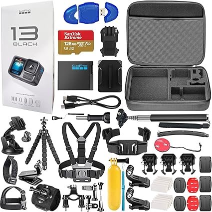 GoPro HERO13 (Hero 13) Black - Waterproof Action Camera with 5.3K Ultra HD Video, 27MP Photos, Live 